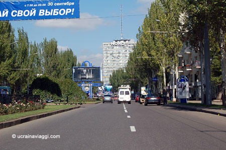 Donetsk, le strade principali della città