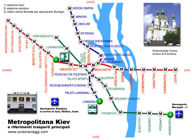 mappa metropolitana kiev