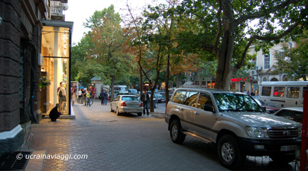 Altra strada del centro di Odessa